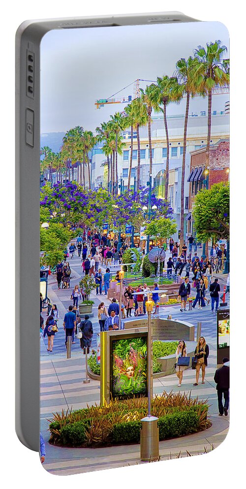 Third Street - Santa Monica Portable Battery Charger featuring the photograph Third Street - Santa Monica by Chuck Staley