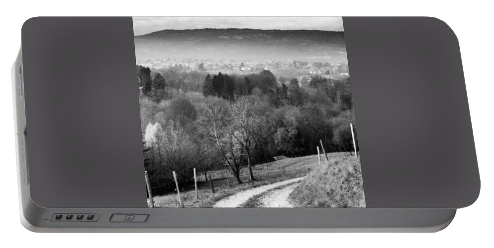 Mountain Portable Battery Charger featuring the photograph This Is Switzerland by Aleck Cartwright