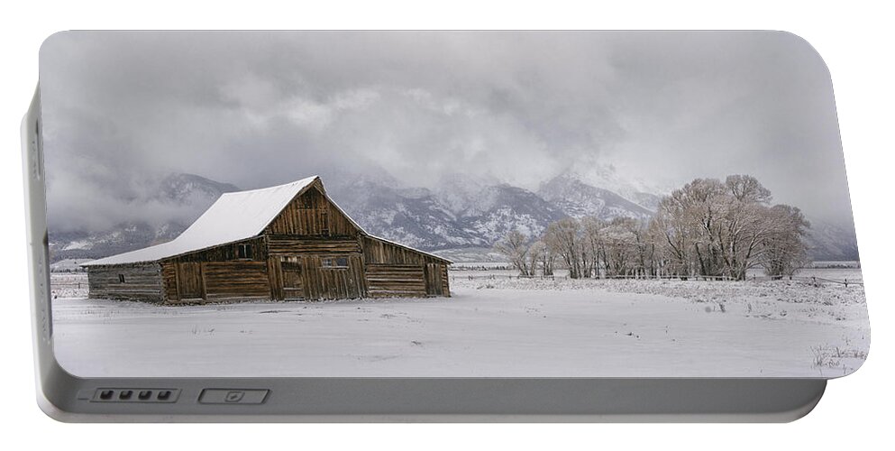 Wyoming Portable Battery Charger featuring the photograph This Is Winter by Robert Fawcett