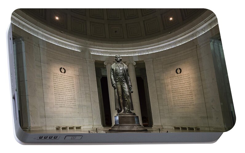 Thomas Jefferson Portable Battery Charger featuring the photograph Thomas Jefferson Memorial at Night by Sebastian Musial