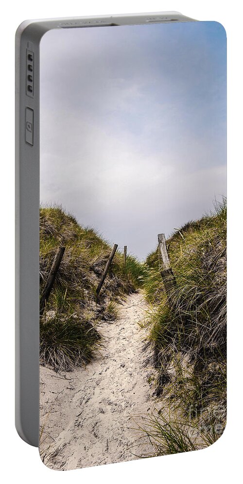Beach Portable Battery Charger featuring the photograph Through the Dunes by Hannes Cmarits