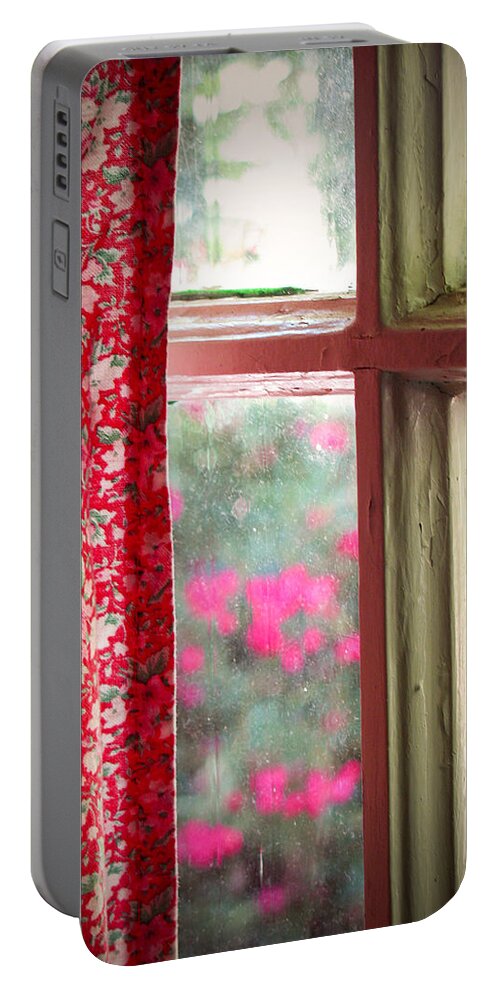 Window Portable Battery Charger featuring the photograph Through the Window by Lisa Chorny