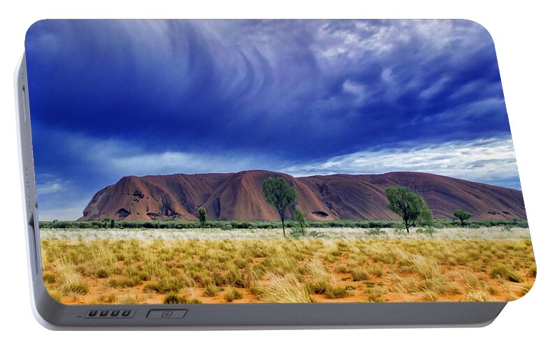 Landscapes Portable Battery Charger featuring the photograph Thunder Rock by Holly Kempe