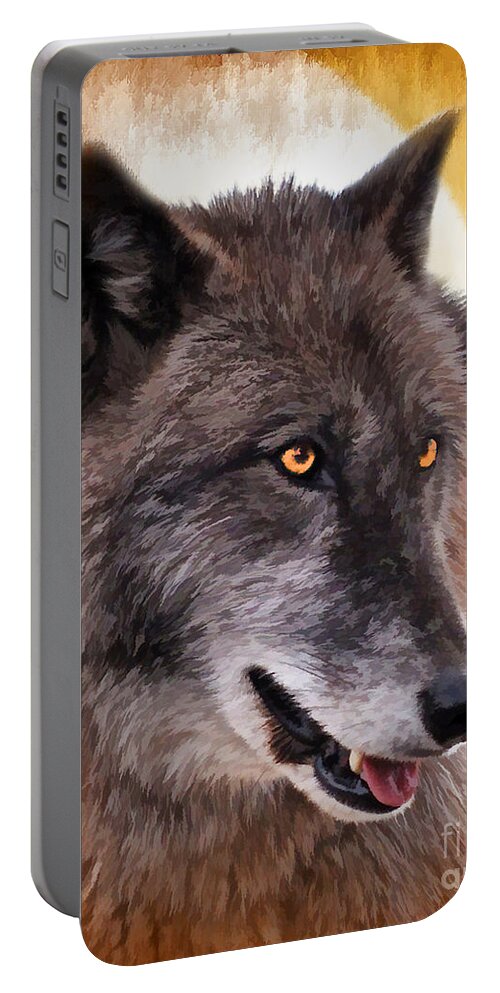 Wolf Portable Battery Charger featuring the photograph South Carolina Cares by Kathy Baccari