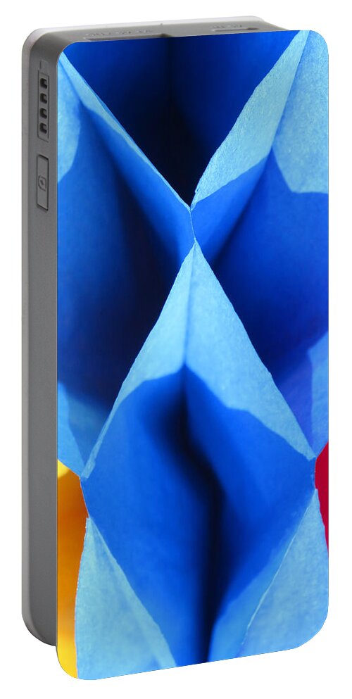 Abstract Portable Battery Charger featuring the photograph Tissue Coyote by Rick Locke - Out of the Corner of My Eye