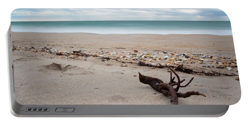 Driftwood Portable Battery Charger featuring the photograph Topsail Island Driftwood by Shane Holsclaw