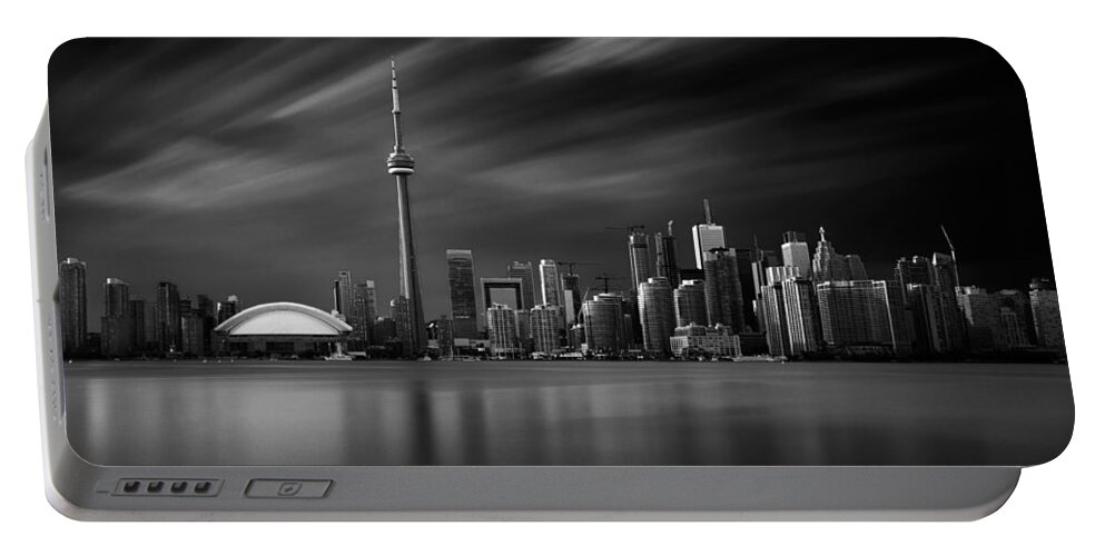 Toronto Portable Battery Charger featuring the photograph Toronto Skyline - 8 Minutes in Toronto by Ian Good