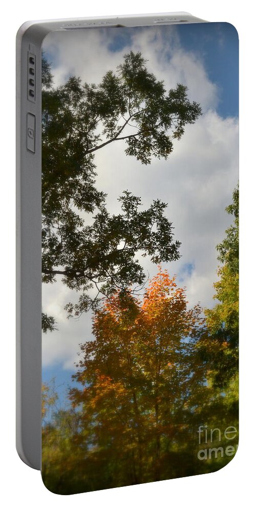 Autumn Portable Battery Charger featuring the photograph Touch of Autumn by Miriam Danar