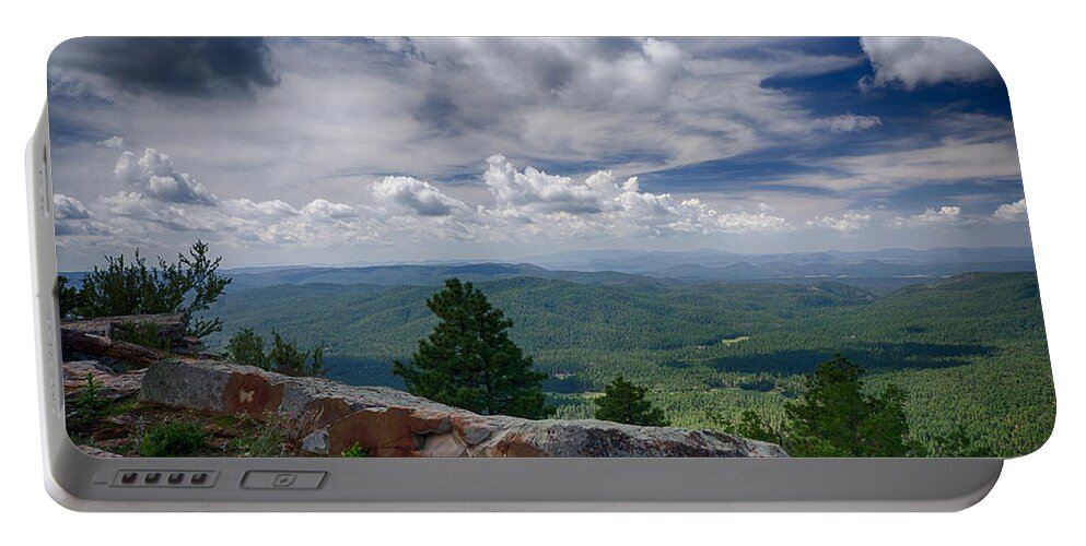 Mogollon Rim Portable Battery Charger featuring the photograph Touch the Clouds by Saija Lehtonen