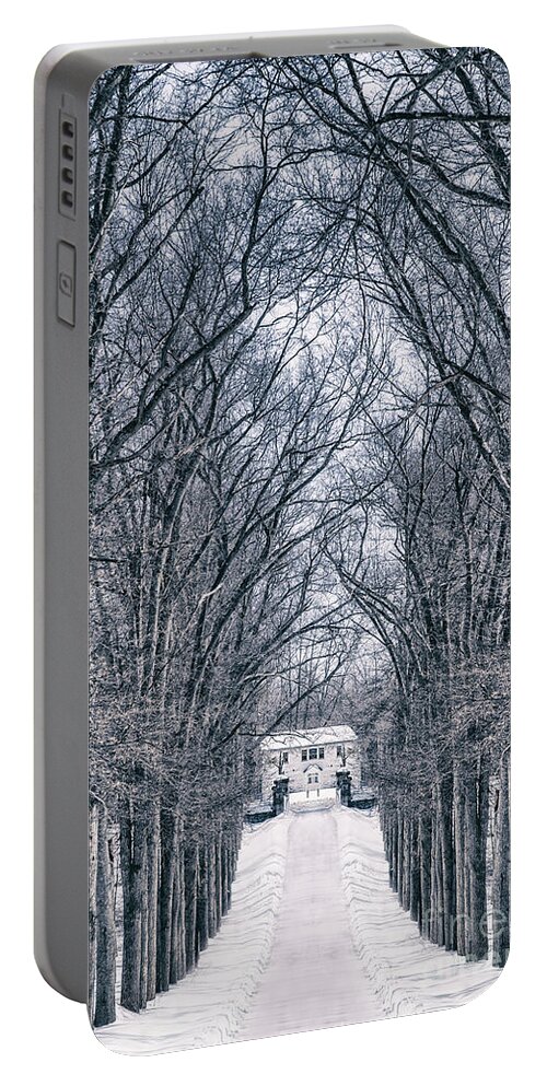 Kremsdorf Portable Battery Charger featuring the photograph Towards The Lonely Path Of Winter by Evelina Kremsdorf