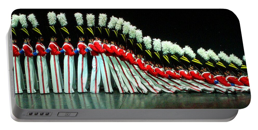 Christmas Portable Battery Charger featuring the photograph Toy Soldiers by Mike Martin