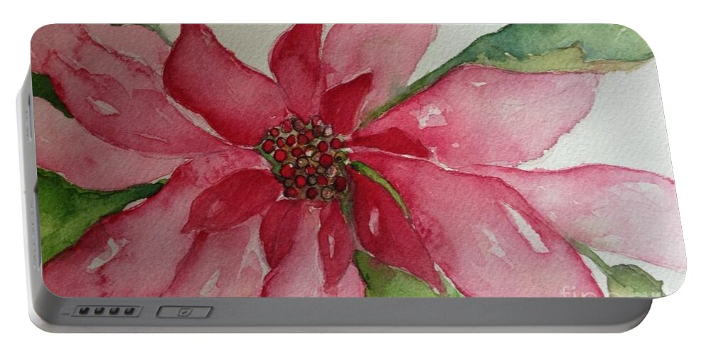 Christmas Portable Battery Charger featuring the painting Traditions by Sherry Harradence
