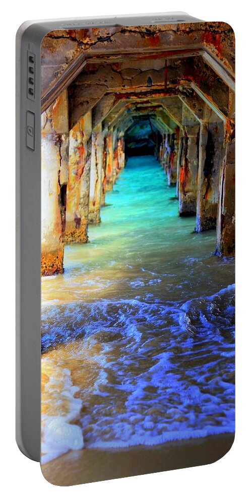Beach Portable Battery Charger featuring the photograph Tranquility by Karen Wiles