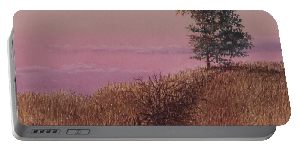 Tree Portable Battery Charger featuring the painting Transitions by Peter Rashford