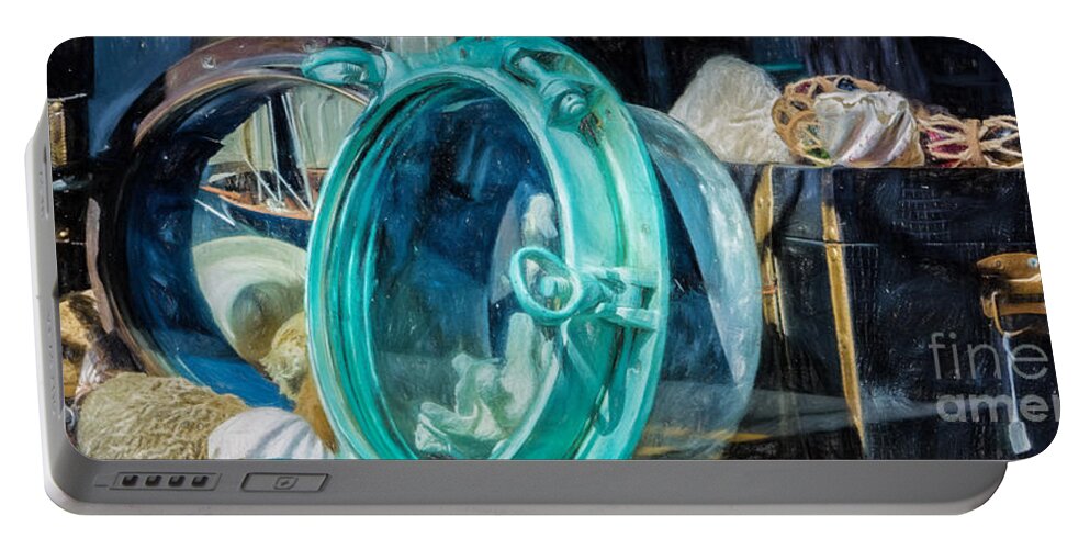Window Portable Battery Charger featuring the photograph Treasures of the Sea by Kathleen K Parker