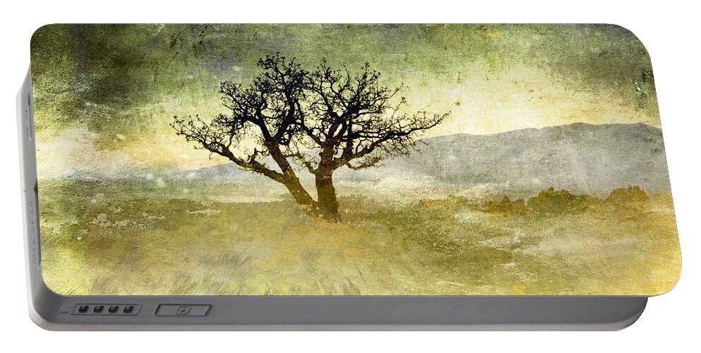 Trees Portable Battery Charger featuring the photograph Tree at Dusk in Waikoloa 3 by Ellen Cotton