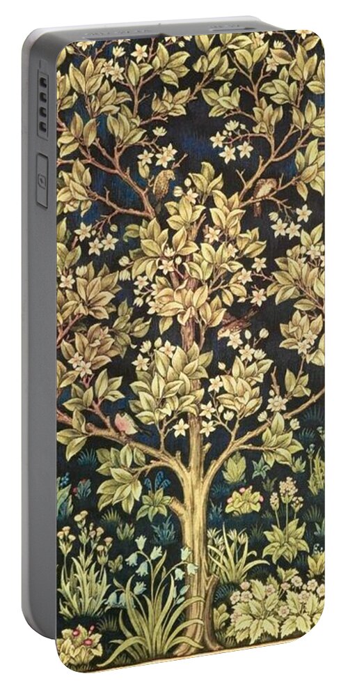 William Morris Portable Battery Charger featuring the painting Tree Of Life by William Morris