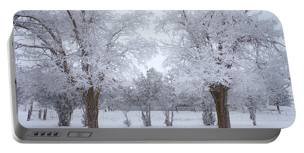  River Portable Battery Charger featuring the photograph Trees of Winter by Darren White