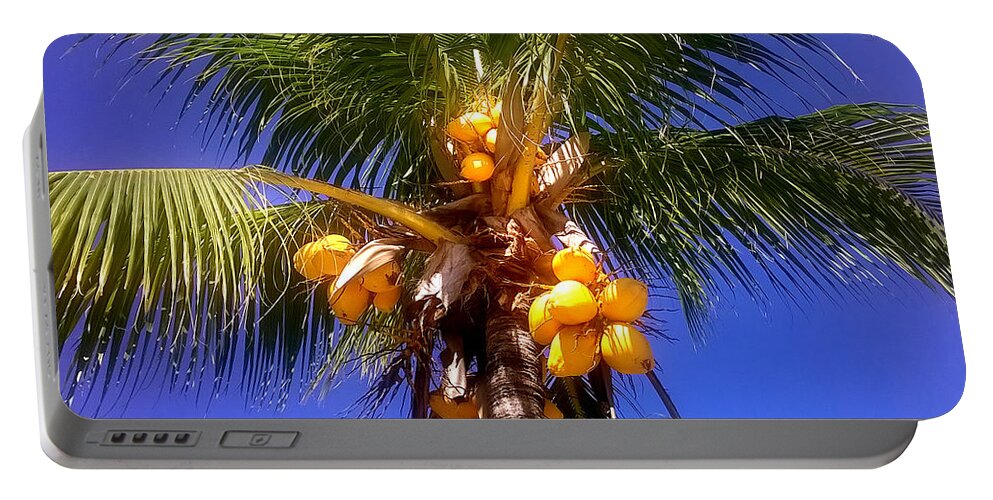 Duane Mccullough Portable Battery Charger featuring the photograph Tropical Palm Trees 9 by Duane McCullough
