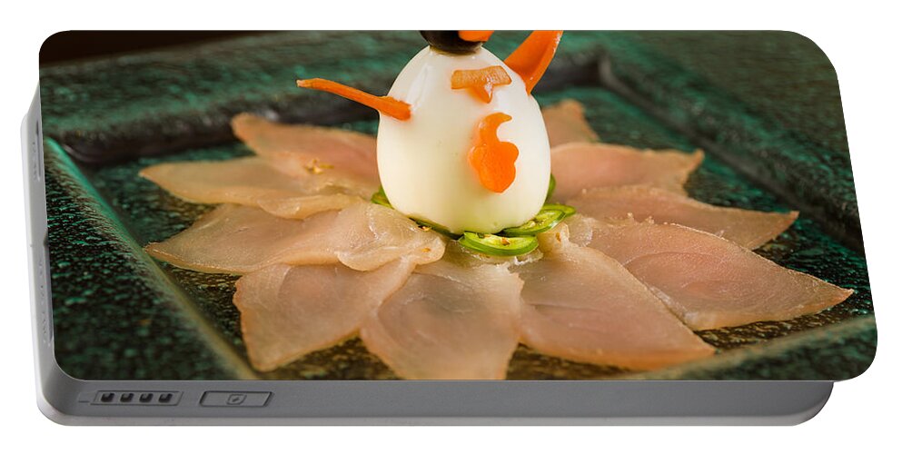Asian Portable Battery Charger featuring the photograph Tuna Appetizer by Raul Rodriguez