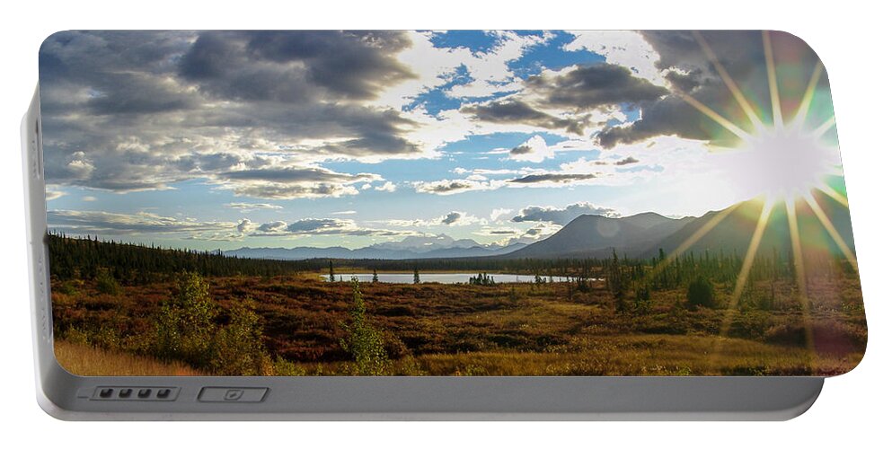 Park Portable Battery Charger featuring the photograph Tundra Burst by Chad Dutson