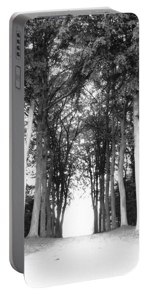 Trees Portable Battery Charger featuring the photograph Tunnel of Trees by Christine Jepsen