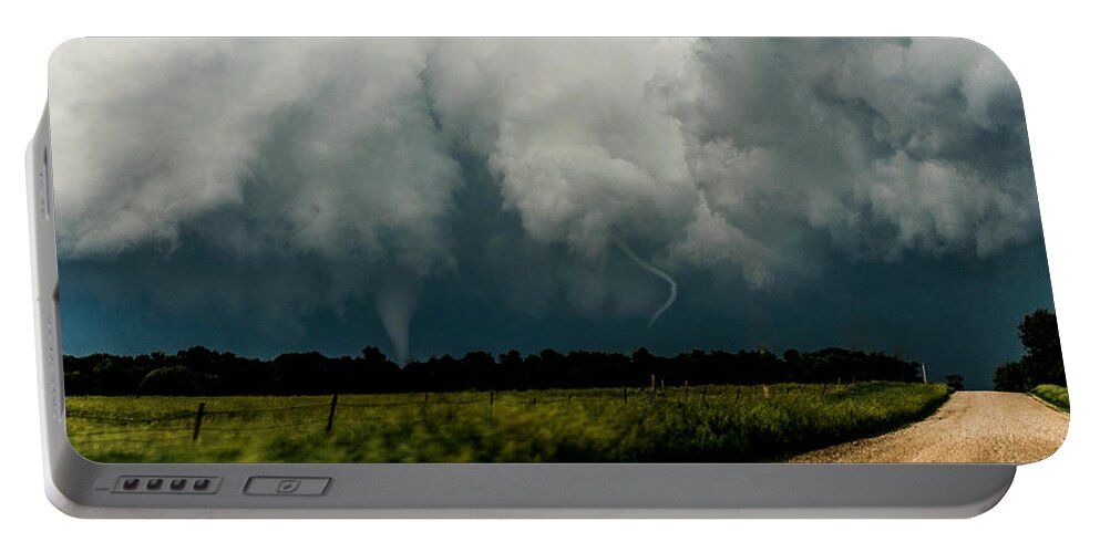 Tornado Portable Battery Charger featuring the photograph Twister Sisters by Marcus Hustedde