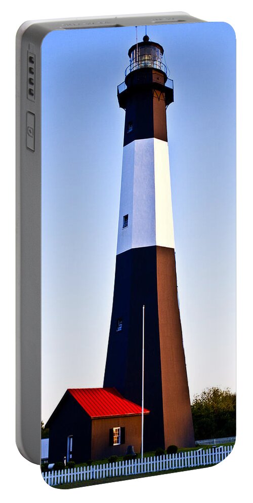 Tybee Island Portable Battery Charger featuring the photograph Tybe Island Light by Diana Powell