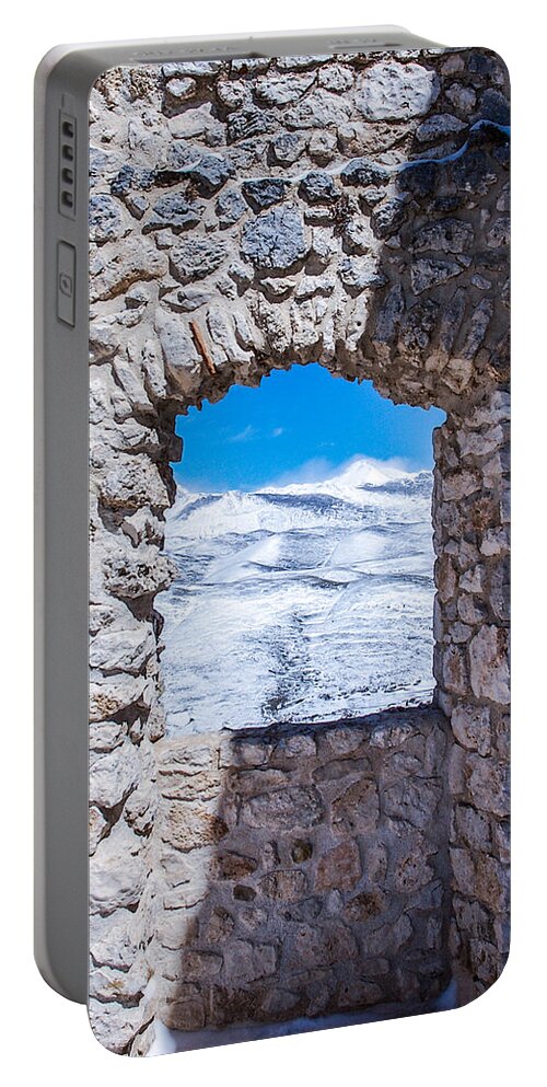 Italy Portable Battery Charger featuring the photograph A window on the world by AM FineArtPrints