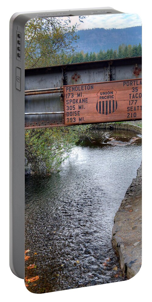 Multnomah Portable Battery Charger featuring the photograph Union Pacific by David Hart