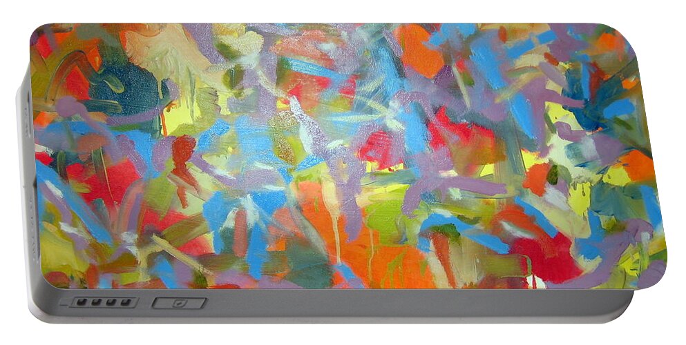 Landscape Portable Battery Charger featuring the painting Untitled #25 by Steven Miller