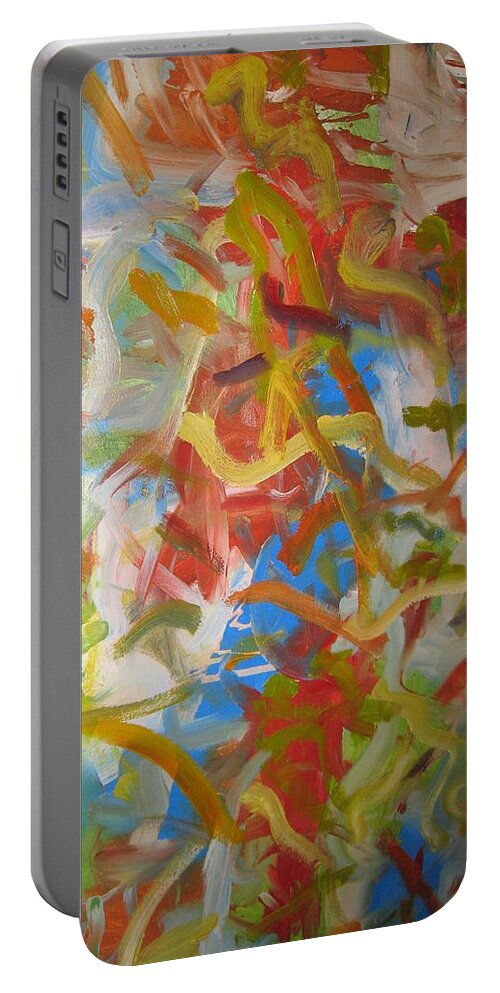 Nature Portable Battery Charger featuring the painting Untitled #6 by Steven Miller