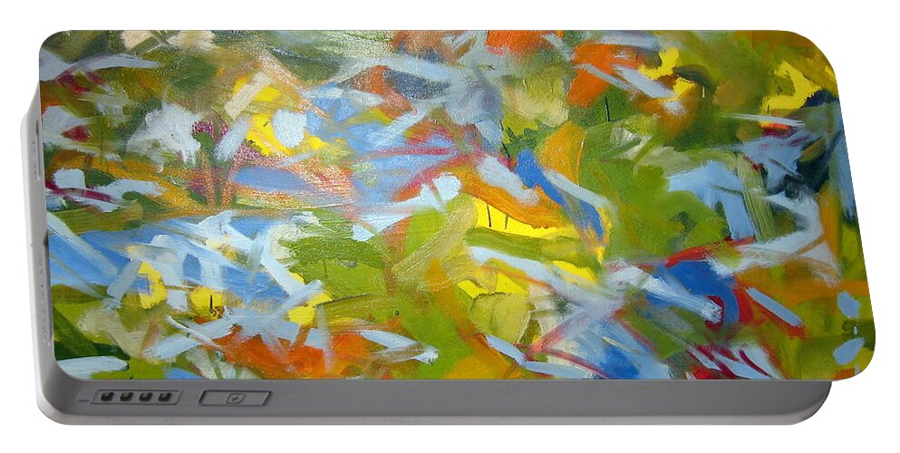 Landscape Portable Battery Charger featuring the painting Untitled #9 by Steven Miller