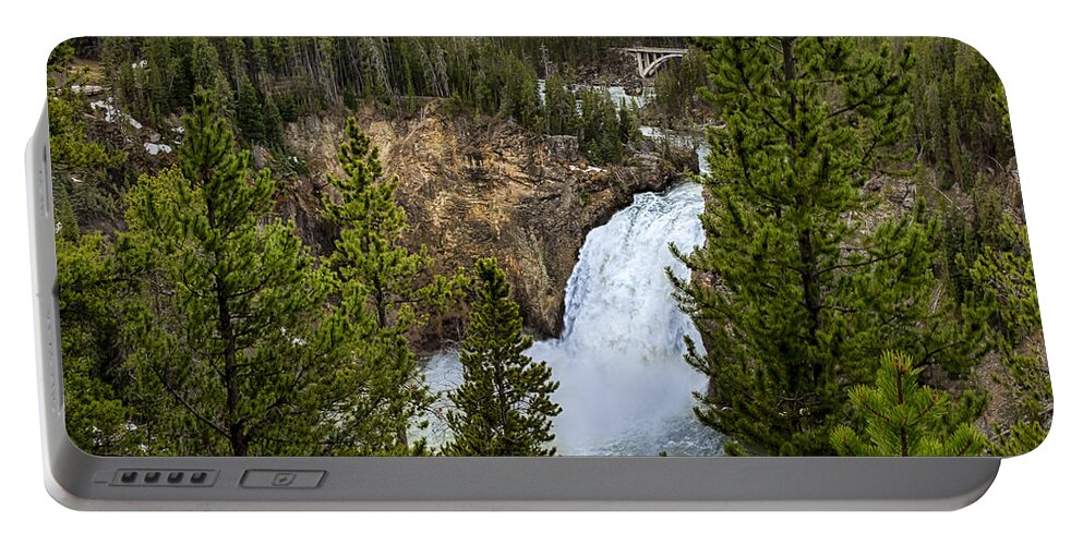 America Portable Battery Charger featuring the photograph Upper Falls by Jack R Perry