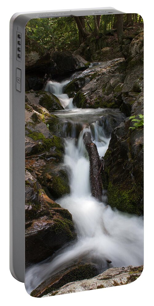 Waterfall Portable Battery Charger featuring the photograph Upper Pup Creek Falls by Paul Rebmann