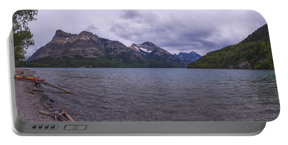 Upper Waterton Lake Portable Battery Charger featuring the photograph Upper Waterton Lake by Chad Dutson