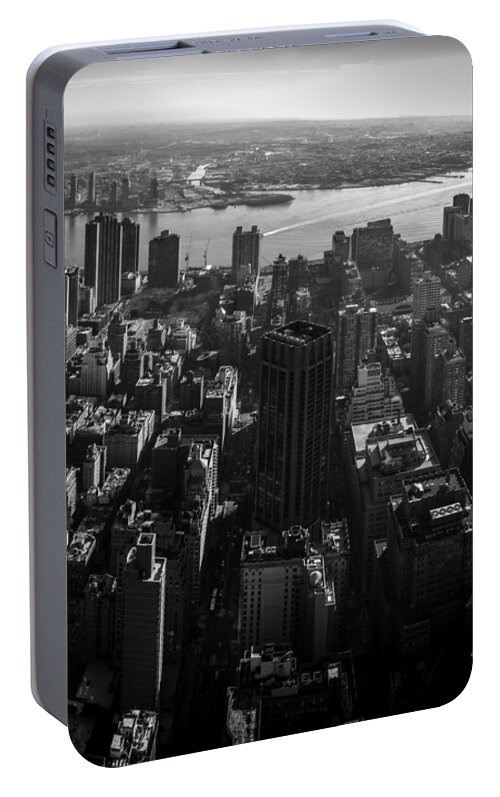 Manhattan Portable Battery Charger featuring the photograph Uptown Manhattan Triptych Right by David Morefield