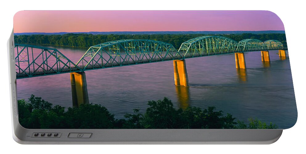 Photography Portable Battery Charger featuring the photograph Usa, Missouri, High Angle View by Panoramic Images