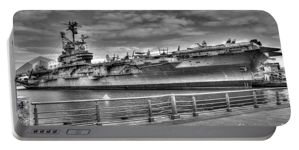 Uss Intrepid Portable Battery Charger featuring the photograph USS Intrepid by Anthony Sacco