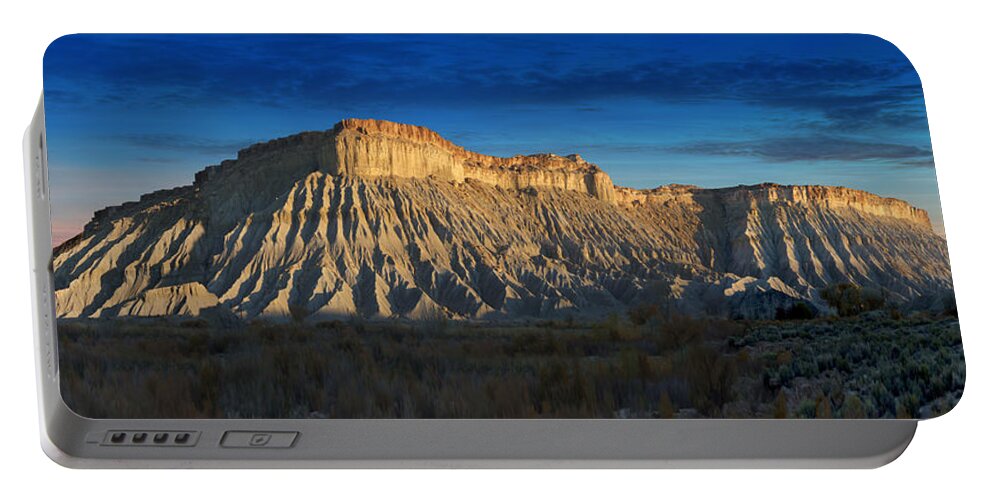 Landscape Portable Battery Charger featuring the photograph Utah Outback 40 Panoramic by Mike McGlothlen