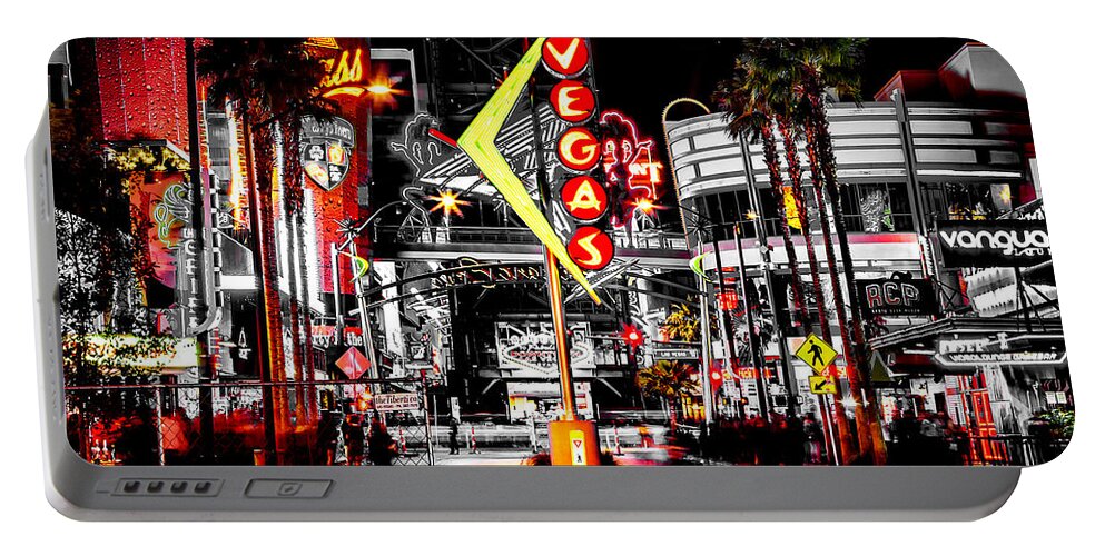 Las Vegas Portable Battery Charger featuring the photograph Vegas Nights by Az Jackson