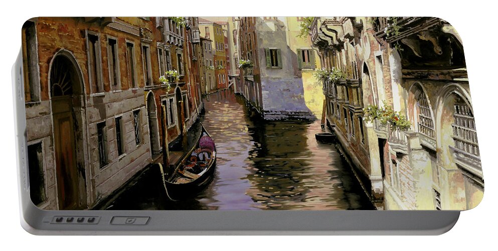 Venice Portable Battery Charger featuring the painting Venezia Chiara by Guido Borelli
