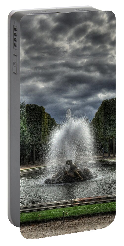 Versailles Fountain Portable Battery Charger featuring the photograph Versailles Fountain by Michael Kirk