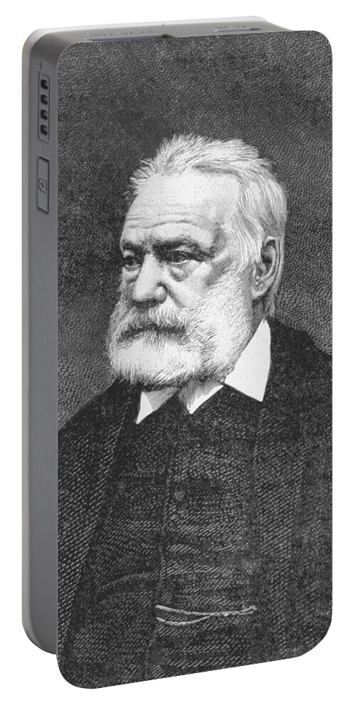 History Portable Battery Charger featuring the photograph Victor Hugo, French Author by British Library