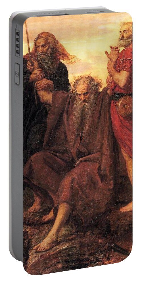 John Everett Millais Portable Battery Charger featuring the painting Victory O Lord by John Everett Millais