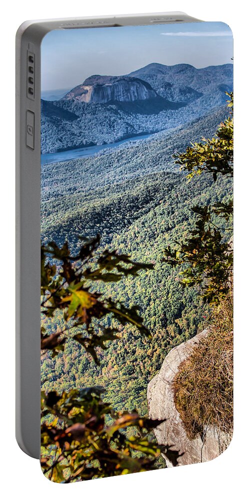 Caesars Head Portable Battery Charger featuring the photograph View to Table Rock by Lynne Jenkins