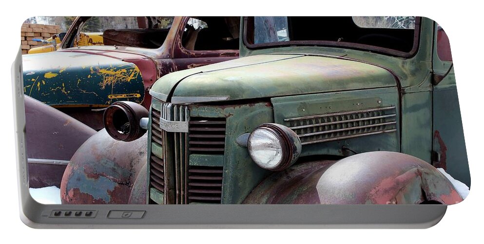 Vintage Trucks Portable Battery Charger featuring the photograph Vintage by Fiona Kennard
