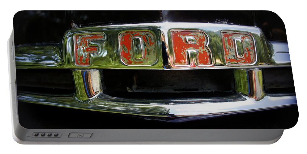 Ford Truck Portable Battery Charger featuring the photograph Vintage Ford by Laurie Perry