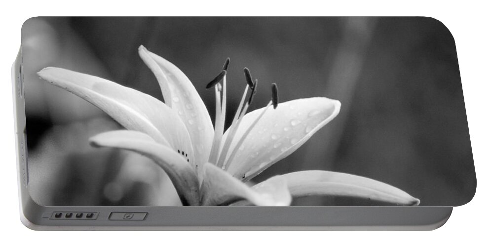 White Portable Battery Charger featuring the photograph Vintage Lily by Bill Pevlor