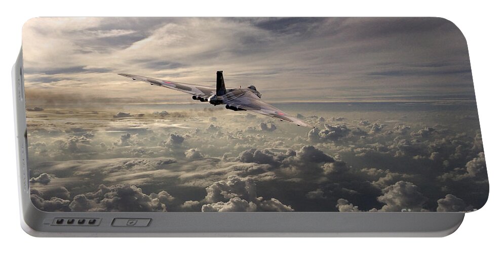 Avro Vulcan Portable Battery Charger featuring the digital art Vulcan Farewell by Airpower Art